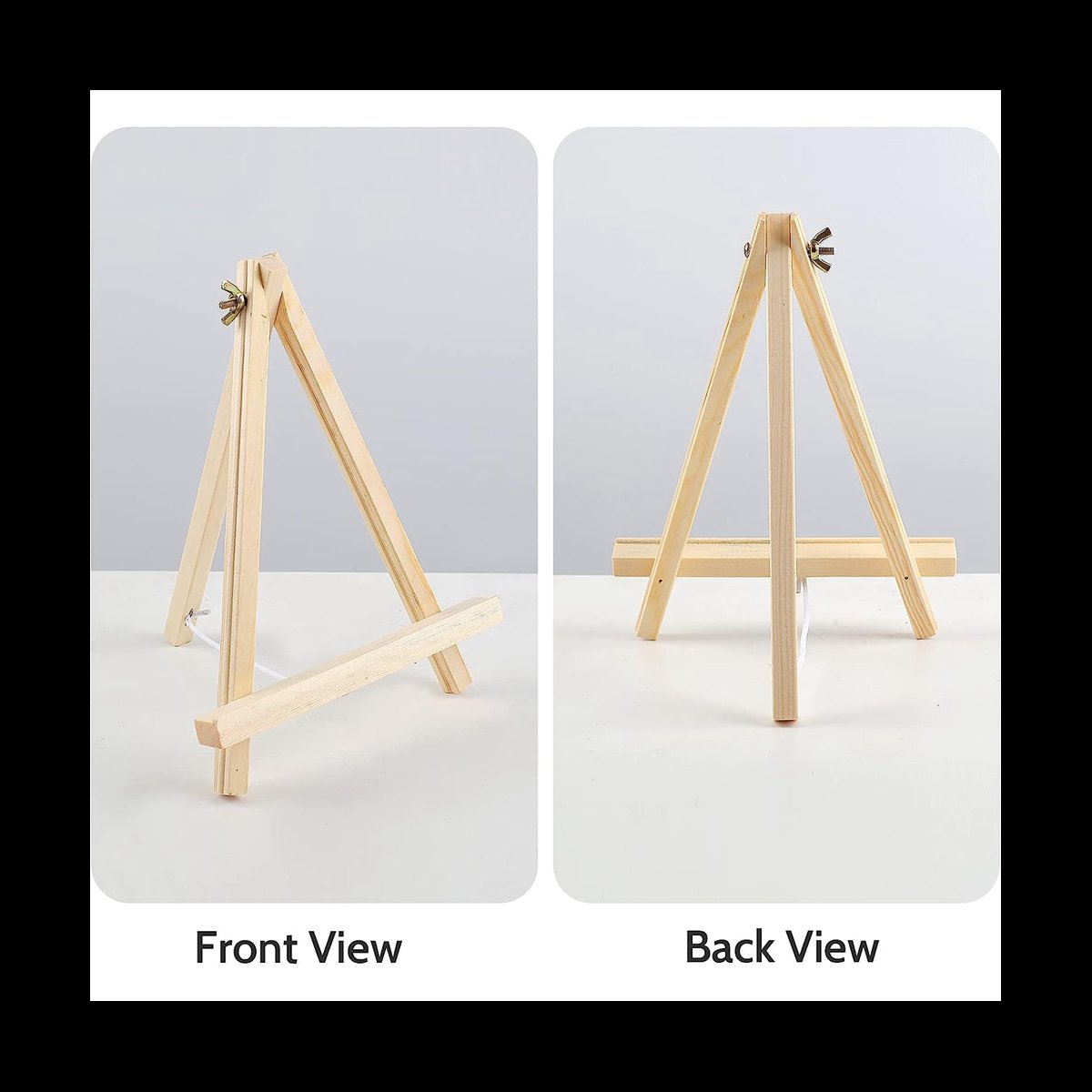 12PCS Wood Easels, Tabletop Easels, Art Craft Painting Easel Stand for Artist Adults Students