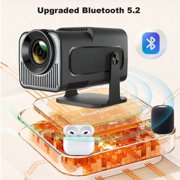 Smart Mini Projector HY320 with Android 11.0, Native 1080P 4K Support, WiFi 6 & BT5.0, Auto Keystone, 180° Adjustable Stand, Portable Home Theater Projector for Phone/TV Stick/Laptop