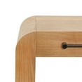 thumbnail image 6 of Christopher Knight Home 59.6" Modern Console Table with 2 Drawers, Curved Design and Metal Handles, Natural, 6 of 10