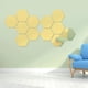 thumbnail image 4 of Laklulu Pegatinas de pared de espejo l para dormitorio, sala de estar, material acrílico 3D, decoración de pared DIY, 4 of 5
