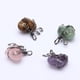 thumbnail image 4 of Colgantes de piedra en forma de corazón, cuentas de cristal, dijes para collar Verde, 4 of 9