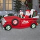 thumbnail image 2 of Papá Noel inflable navideño y la señora Claus en un coche rojo, 2 of 4