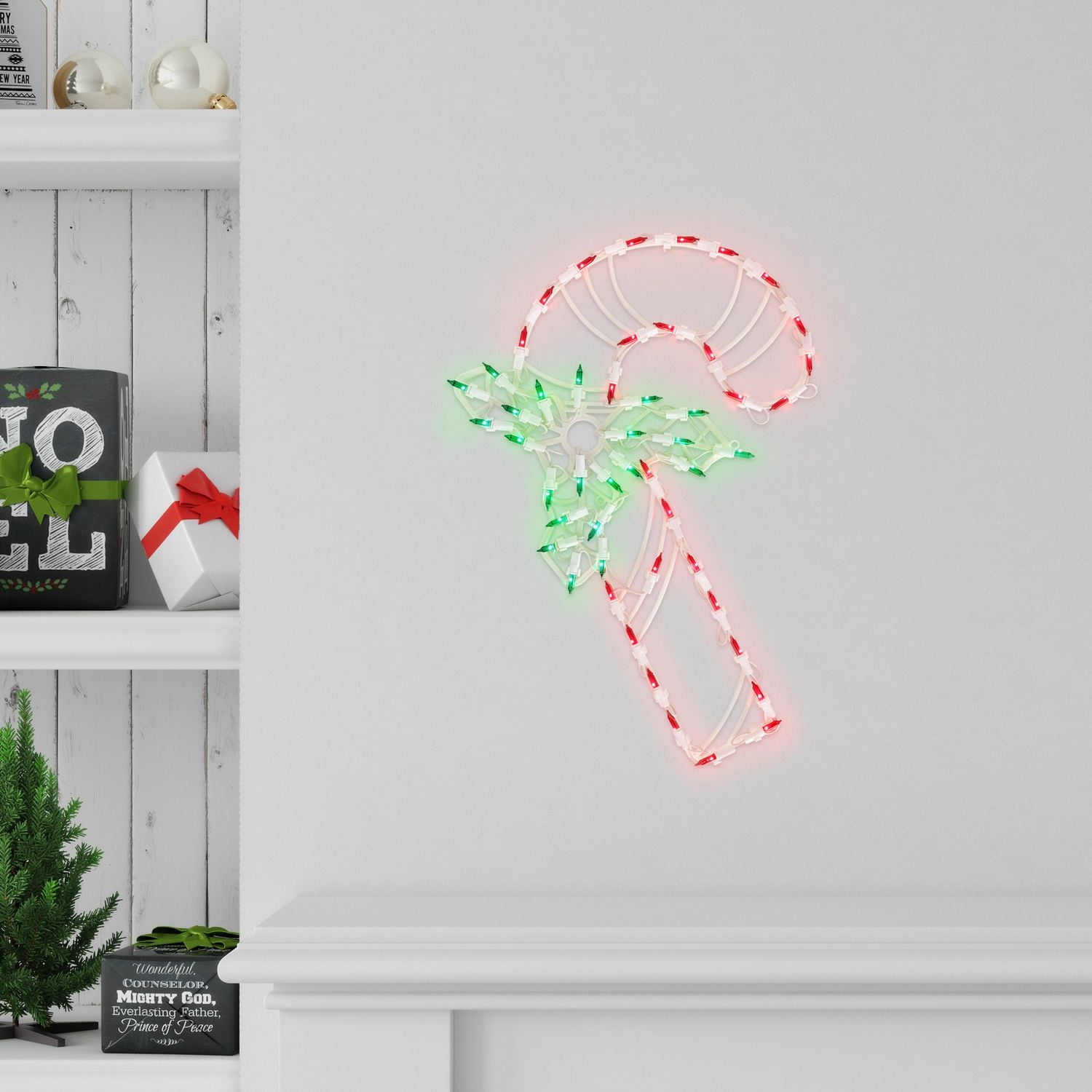 Silhouette de Noel Illuminée Avec 50 lumières