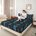thumbnail image 4 of Feelyou Hippie Aztec Damask Queen Sheet Sets, Vintage Western Bow Bed Set, 4 Pieces, 4 of 7