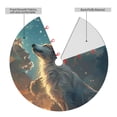 thumbnail image 2 of Sikiie Starry Sky Cloud Wolf 30-48 inches {designName} Print Christmas Tree Skirt Snowman Xmas Tree Skirt with Edge Christmas Decorations for Holiday Party48", 2 of 7