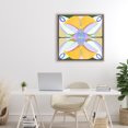 thumbnail image 3 of Stupell Industries Mid-Century Warm Revival Kaleidoscope Brown Floating Frame Canvas Art, 25 x 25, by Melissa Wang, 3 of 8