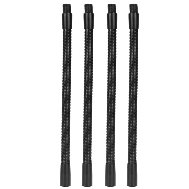 Manguera de lámpara de cuello de cisne, 4 Uds., calibre de aluminio de 10mm, lámpara Flexible para mesa de escritorio, accesorios de iluminación de manguera de 20cm