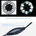 thumbnail image 3 of Tomshine Portable USB Digital Microscope 1000x Magnification Camera 8 LED with Observation Base Stand Compatible with Windows XP/Vista/Win 7 8 10/Android Phones, 3 of 7