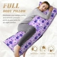 thumbnail image 7 of Naloa Violet Body Pillow Cover, Pillowcases with Hidden Zipper Breathable Long Pillow Case (Pillows are not included,20x54 inch), 7 of 7