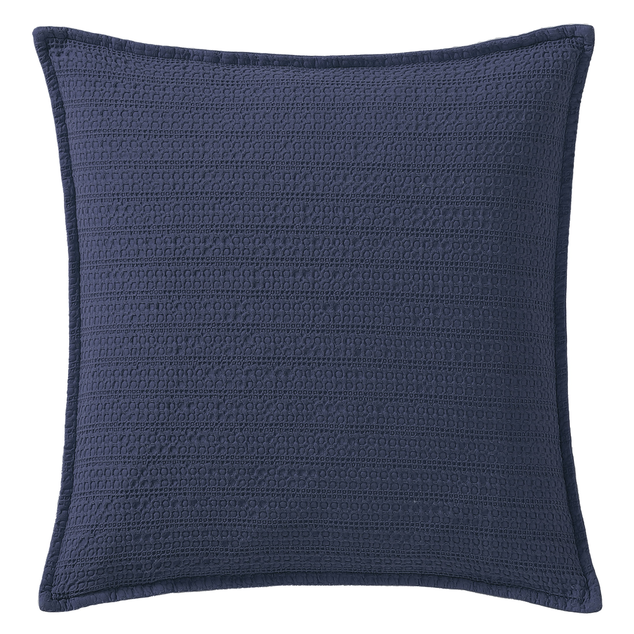 Mainstays, Renata Waffle Decorative Pillow, Square, 20" x 20", Navy, 1 Piece