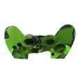 thumbnail image 4 of Funda de silicona antideslizante con agarre protector y 1 par de agarres para el pulgar para el controlador PS4 (funda de silicona verde camuflaje para agarres para el pulgar de PS4), 4 of 12