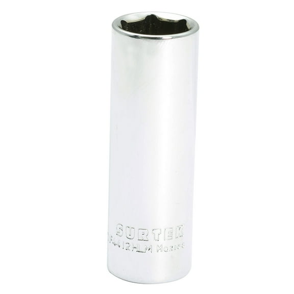 Surtek 1/4” Long Socket, 6 Points 12 mm , F4412HLM