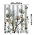 WANSPRINE Clearance Sale Shower Curtain Hookless with Snap in Liner