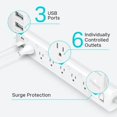TP-Link Kasa HS300 Smart Power Strip - 6 Outlets - image 5 of 7