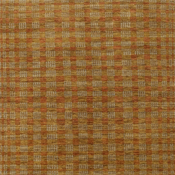 Ahgly Company Indoor Square Contemporary Mahogany Brown Abstract Area Rugs, 3' Square