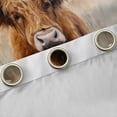 thumbnail image 4 of Manfei Rustic Flower Floral Blackout Curtains Set of 2 (52x84 Each),Country Highland Cattle Window Curtains,Western Farmhouse Curtains and Drapes For Teens,Ultra Soft Home Decor, 4 of 6