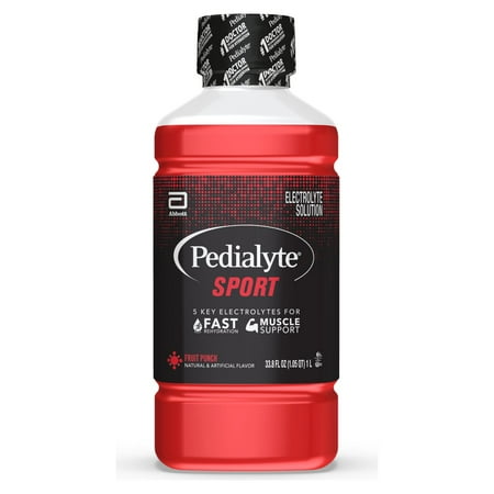 Pedialyte Sport Electrolyte Solution Hydration Drink - Fruit Punch - 33.8 fl oz