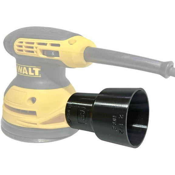 Sander Vacuum Adapter for DeWALT and Craftsman 1/4 inch sheet sander, 5 inch Orbital and Random Sanders, 1/4 Sheet Palm Sanders - Shop Vac Attachment for Dust Collection by 1058Designs (2-1/2")