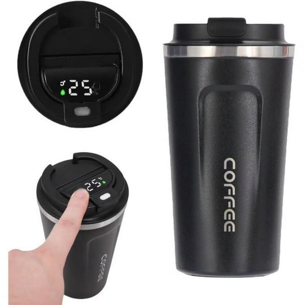 Vaso Termico Con Pantalla Led Termo Para Café y Agua Con Tapa A Prueba De Fugas De Acero Inoxidable 500ml