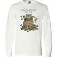 thumbnail image 3 of Inktastic Cats are Just Friends with Fur Cat in Flower Long Sleeve T-Shirt, 3 of 5