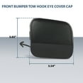 thumbnail image 3 of Front Bumper Tow Hook Eye Cover Cap Left+Right Fit For 20-23 Toyota Highlander, 3 of 10