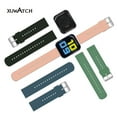 thumbnail image 4 of Bandas de silicona suave para reloj inteligente, correas de repuesto para reloj inteligente SW021 ID205L ID205S (negro) X24-C01 brillar Hogar, 4 of 5