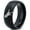 Black, variant on Tungsten Tyrannosaurus Rex Band Ring 8mm Men Women Comfort Fit Black Beveled Edge Brushed Polished