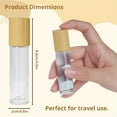 thumbnail image 4 of LEEYNEER 12Pcs Essential Oils Roller Bottles  0.3oz Refillable Glass Bottles for Travel  Portable Roll-On Bottles with Wooden Lids+Metal Roller Balls for Aromatherapy  Fragrance, 4 of 7