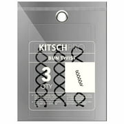 Kitsch Pro Bun Twist - Spiral Hair Barrette - Ponytail Holder Pin - 3 Count (Black)