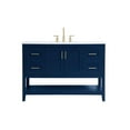 thumbnail image 3 of 48 inch Single Bathroom Vanity in Blue, 3 of 8