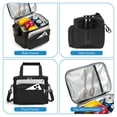 thumbnail image 4 of Holuxer Insulated  Lunch Box for Men, Tactical Lunch bag for Women Lunch Cooler Bags with Adjustable Shoulder Strap - Reusable Waterproof Leakproof Large Lunchbox for Work Picnic School, Black, 4 of 7