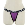 thumbnail image 2 of Aayomet Culottes pour Femmes g String Culottes sous-Vêtements T String Thongs (Violet, P), 2 of 5