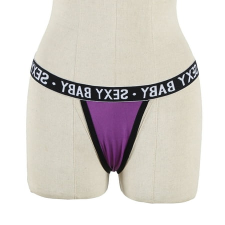 

PEASKJP Cotton Thongs for Women Comfort Women s Cotton Underwear High Waisted Full Coverage Ladies Panties Purple L