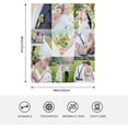 thumbnail image 5 of Custom Blanket with Photo Text Personalized Bedding Throw Blankets Customized Flannel Fleece Blankets for Family Birthday Wedding Gift Fits Couch Sofa Bedroom Living Room - 30"x40" Blankets, 5 of 5