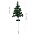 thumbnail image 3 of Japceit Solar Powered Christmas Tree Light, LED Outdoor Garden Decoration with Stake, Weatherproof Solar Lawn Light for Yard, Pathway, Holiday Display, 3 of 4