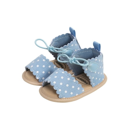 

Douhoow Baby Girls Bow Polka Dot Sandals Summer Beach Shoes Infant Baby Girl Shoes