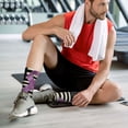 thumbnail image 6 of Athletic Socks Lupus Cancer Awareness Flag Sport Running Calf Socks Crew Socks for Men Women, 6 of 7