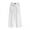 0-White796, variant on Lullu Girls Pleated Suit Pants Elastic Waist Loose Straight Leg Dress Pants, Sizes 6-7