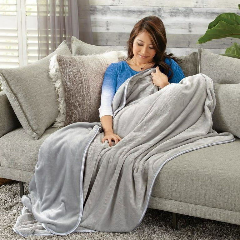 Brookstone Nap Touch Light Throw Blanket Walmart