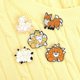 thumbnail image 5 of Juego de 5 broches esmaltados con forma de zorro, varios animales, para mujeres, niñas, niños, hombres, mochilas, chaquetas, sombreros y bolsos, 5 of 5