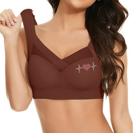Lisbinx Plus Size Push up Bras for Women Strapless Lace Underwear With Thin Side Collection And Daily Bra Seasonal Discounts