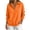 Orange_1, variant on Lzobxe Womens Tops Quarter Button Fleece Top with Long Sleeves,Sizes S-2XL