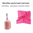 thumbnail image 4 of Portable Outdoor Quick-Dry Sweat Absorbent Cool Fitness Running Sports Towel-Grey,300x900mm, 4 of 8