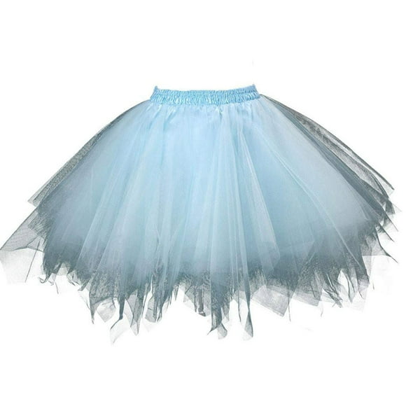 TIMIFIS Jupe Tutu pour Adulte Tutu en Tulle pour Femmes Adolescentes Jupes Classiques Superposées Années 50 Vintage Jupe Bouffante de Danse pour Cosplay Fête Joyeux Noël