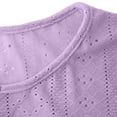 thumbnail image 6 of TaTaai Women's Summer Base Layer Top Short Sleeve V-Neck Mesh Fabric Ribbed Knit Casual Slim Fit Multi-Color T-Shirt Gift, 6 of 7