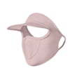 thumbnail image 3 of Women's UPF 50+ Ice Silk Face Mask with Visor Brim, Breathable Mesh Sun Shield for Outdoor Hiking Running Cycling, Lightweight UV Protection Half Face Cover for Sports Pink, 3 of 4