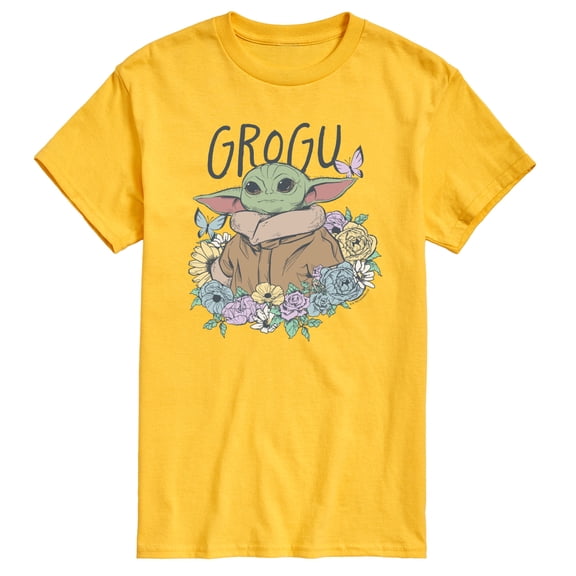 The Mandalorian - Floral Spring Grogu - Men's Short Sleeve Graphic T-Shirt