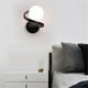 thumbnail image 2 of Black Copper Indoor Bedroom LED Wall Lights with Bulb for Bedside Bedroom Nordic LED Wall Lamp Wall Sconce Decro, 2 of 5