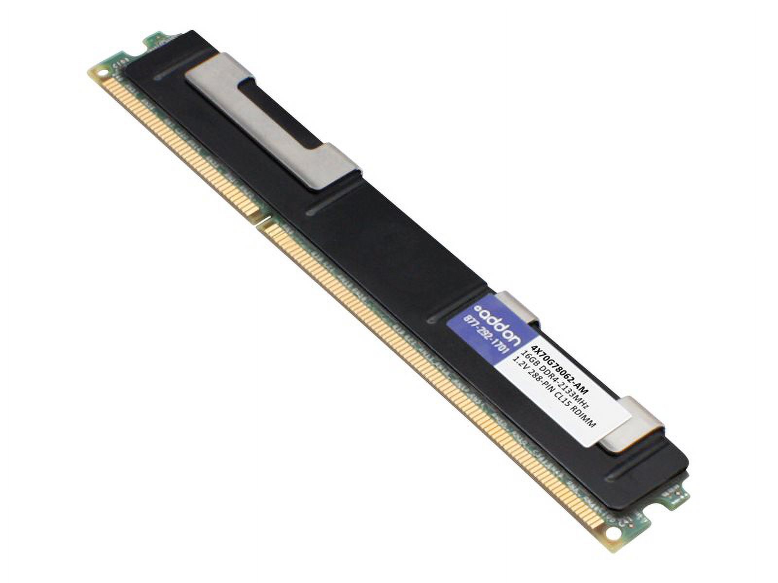 AddOn 16GB Factory Original RDIMM for HP 4X70G78062 - DDR4 - 16 GB - DIMM 288-pin - image 2 of 3