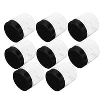 Worgeous 8Pcs Plastic Storage Jar with Lids Airtight Food Storage Containers Clear Canister Jars